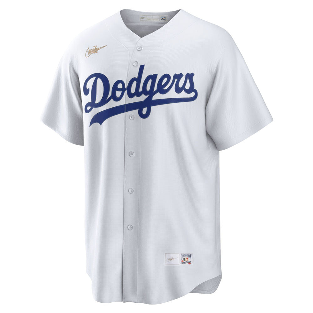 Men's Brooklyn Dodgers Jackie Robinson Home Cooperstown Collection Player Jersey - White
