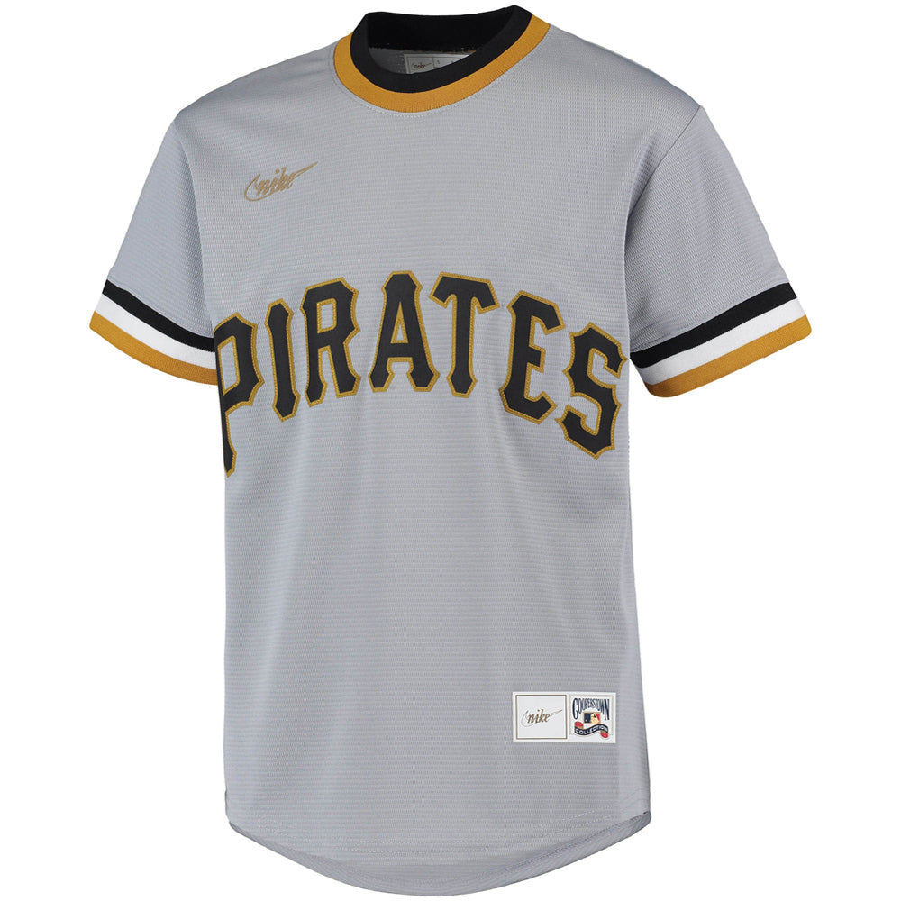 Youth Pittsburgh Pirates Roberto Clemente Road Cooperstown Collection Player Jersey - Gray
